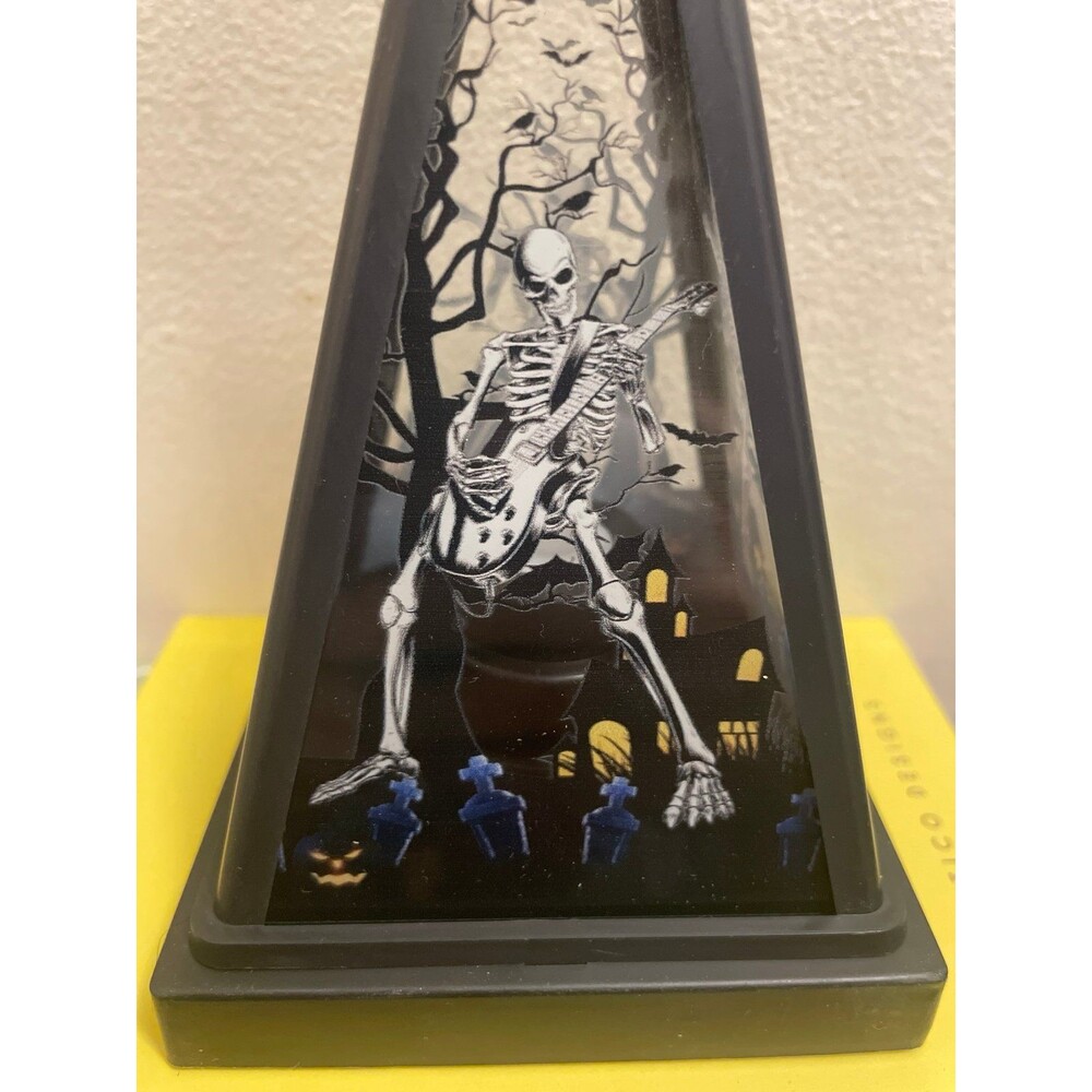 Halloween LED Lantern Decoration Skeleton Playing Guitar Light Up Home Decor New